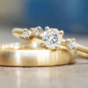 verlobungsring "juno" aus fairtrade gold mit lab grown diamant (ca. 0,275 kt)